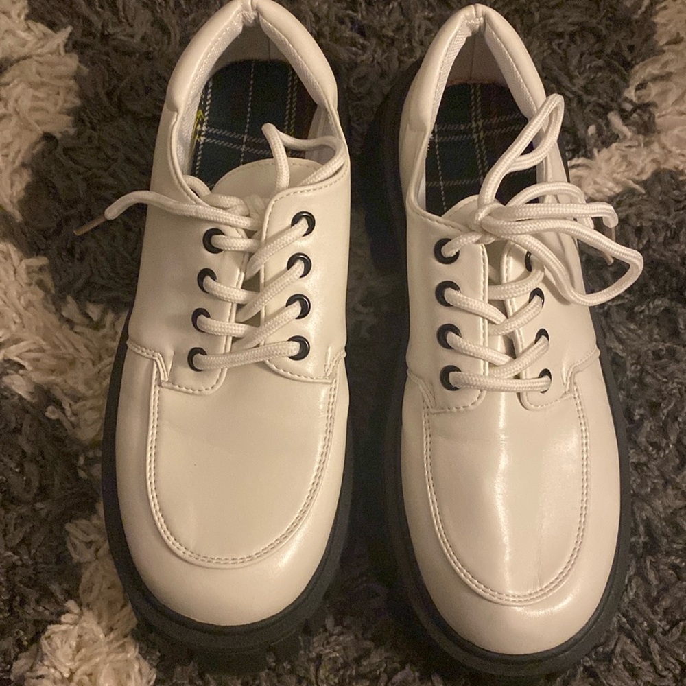 Size 7.5 platform loafers